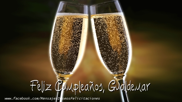 Felicitaciones de cumpleaños - Champán | ¡Feliz cumpleaños, Gualdemar!