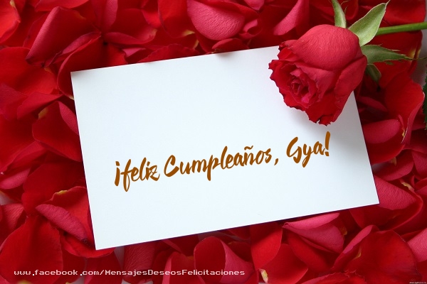 Felicitaciones de cumpleaños - Rosas | ¡Feliz cumpleaños, Gya!