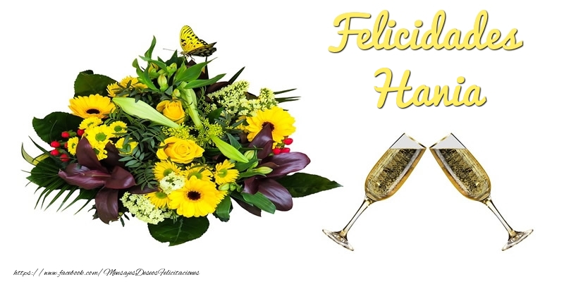 Felicitaciones de cumpleaños - Felicidades Hania