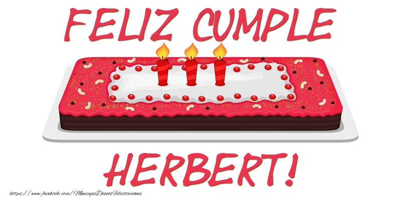 Felicitaciones de cumpleaños - Tartas | Feliz Cumple Herbert!