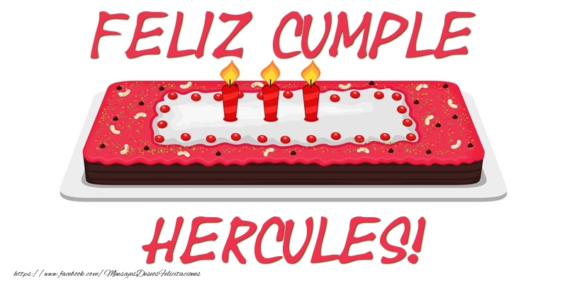 Felicitaciones de cumpleaños - Tartas | Feliz Cumple Hercules!