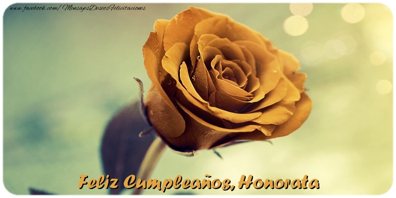 Felicitaciones de cumpleaños - Feliz Cumpleaños, Honorata