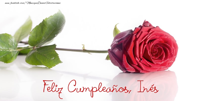 Felicitaciones de cumpleaños - Felicidades, Inés!