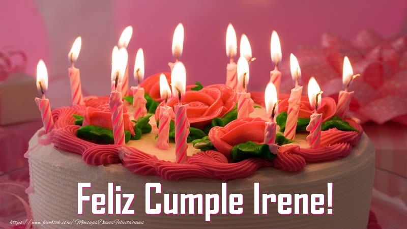 Felicitaciones de cumpleaños - Tartas | Feliz Cumple Irene!