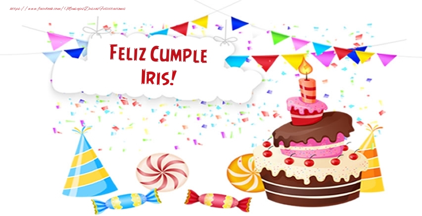 Felicitaciones de cumpleaños - Feliz Cumple Iris!