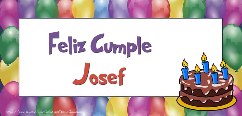 Felicitaciones de cumpleaños - Feliz Cumple Josef