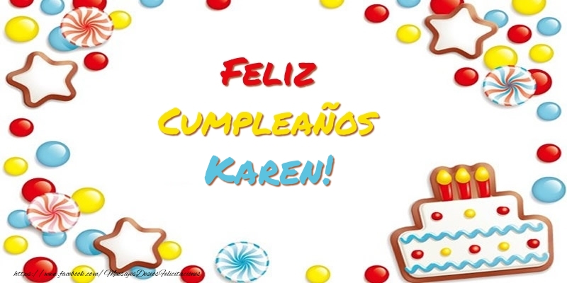 Felicitaciones de cumpleaños - Cumpleaños Karen