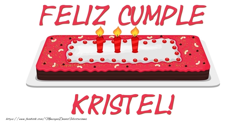 Felicitaciones de cumpleaños - Feliz Cumple Kristel!