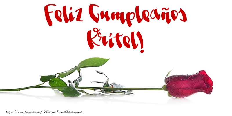 Felicitaciones de cumpleaños - Flores & Rosas | Feliz Cumpleaños Kritel!
