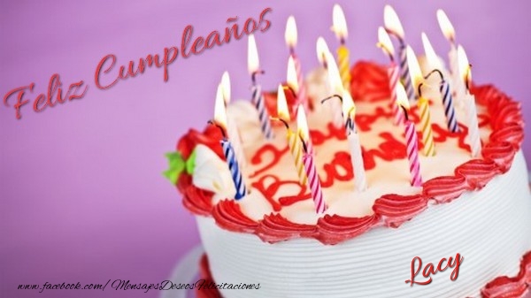 Felicitaciones de cumpleaños - Tartas | Feliz cumpleaños, Lacy!