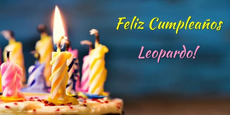 Felicitaciones de cumpleaños - Tartas & Vela | Feliz Cumpleaños Leopardo!