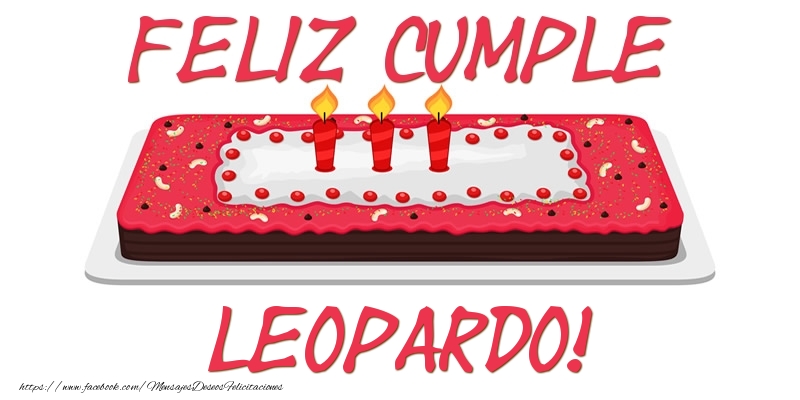 Felicitaciones de cumpleaños - Feliz Cumple Leopardo!