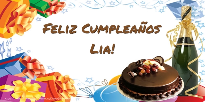 Felicitaciones de cumpleaños - Feliz Cumpleaños Lia!