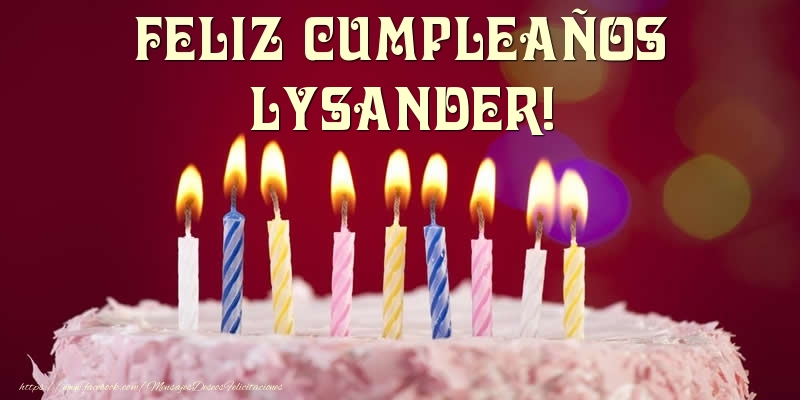 Felicitaciones de cumpleaños - Tarta - Feliz Cumpleaños, Lysander!