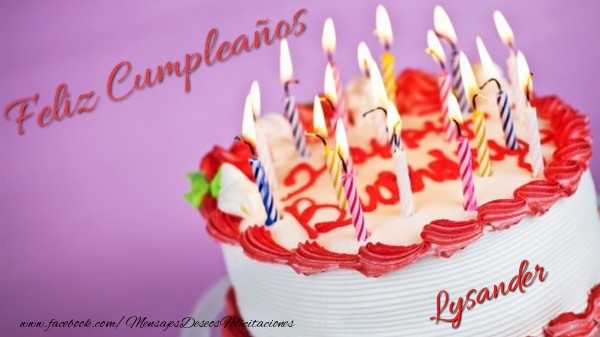 Felicitaciones de cumpleaños - Tartas | Feliz cumpleaños, Lysander!