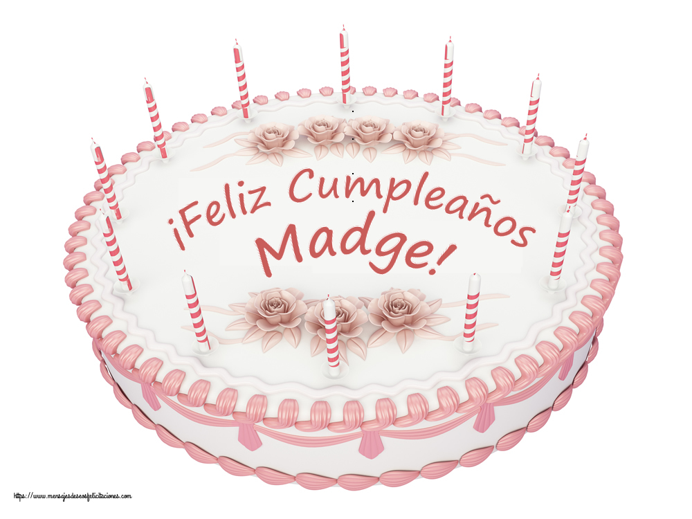 Felicitaciones de cumpleaños - ¡Feliz Cumpleaños Madge! - Tartas