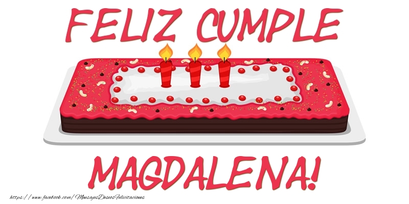 Felicitaciones de cumpleaños - Feliz Cumple Magdalena!