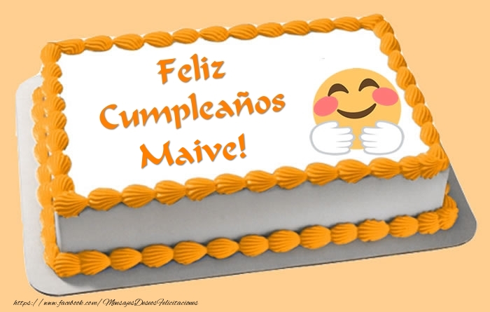 Felicitaciones de cumpleaños - Tartas | Tarta Feliz Cumpleaños Maive!