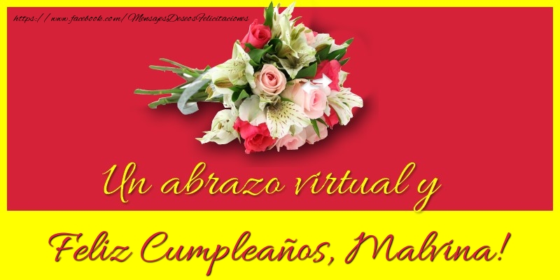 Felicitaciones de cumpleaños - Ramo De Flores | Feliz Cumpleaños, Malvina!