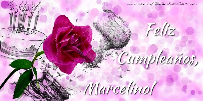 Felicitaciones de cumpleaños - Champán & Flores | Feliz Cumpleaños, Marcelino!