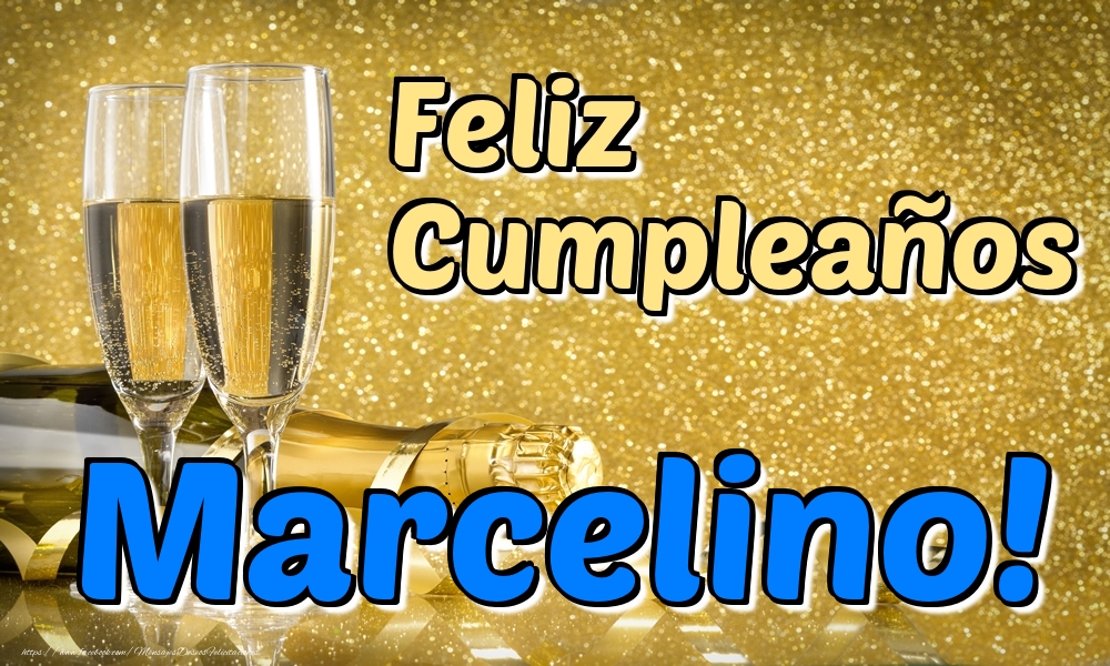 Felicitaciones de cumpleaños - Champán | Feliz Cumpleaños Marcelino!