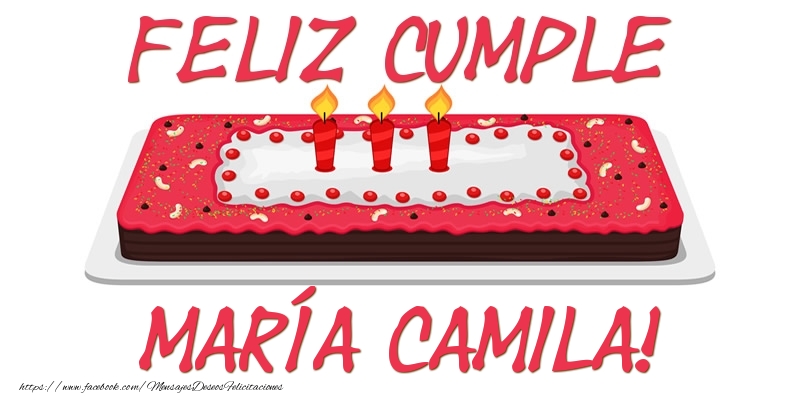 Felicitaciones de cumpleaños - Feliz Cumple María Camila!