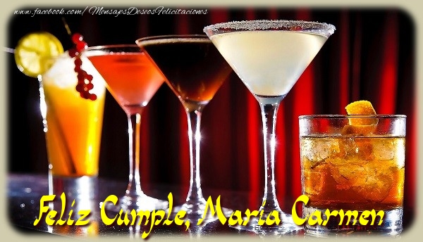 Felicitaciones de cumpleaños - Champán | Feliz Cumple, Maria Carmen