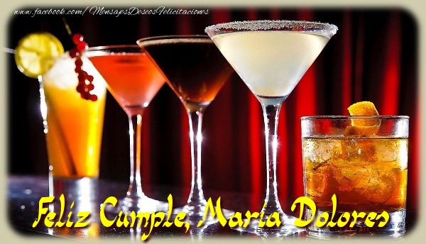 Felicitaciones de cumpleaños - Champán | Feliz Cumple, Maria Dolores