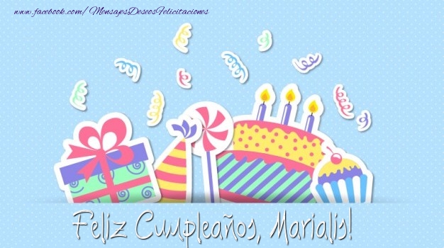 Felicitaciones de cumpleaños - Regalo & Tartas | Feliz Cumpleaños, Marialis!