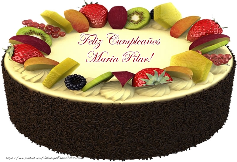 Felicitaciones de cumpleaños - Tartas | Feliz Cumpleaños Maria Pilar!