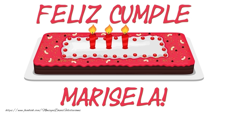 Felicitaciones de cumpleaños - Tartas | Feliz Cumple Marisela!