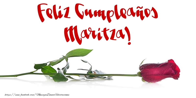 Felicitaciones de cumpleaños - Feliz Cumpleaños Maritza!