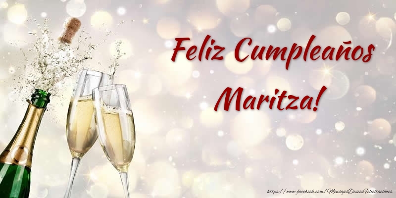  Felicitaciones de cumpleaños - Champán | Feliz Cumpleaños Maritza!