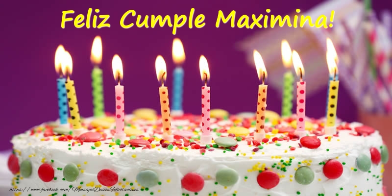 Felicitaciones de cumpleaños - Feliz Cumple Maximina!