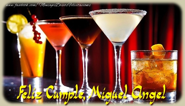 Felicitaciones de cumpleaños - Champán | Feliz Cumple, Miguel Angel