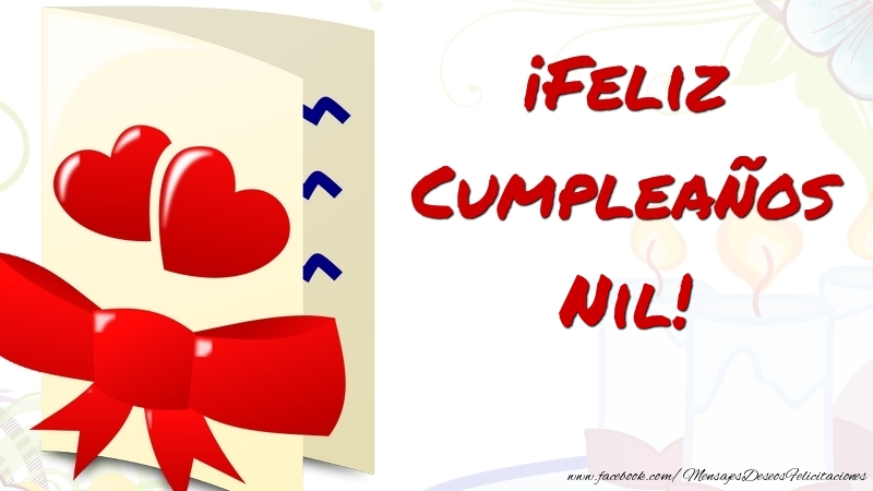 Felicitaciones de cumpleaños - ¡Feliz Cumpleaños Nil