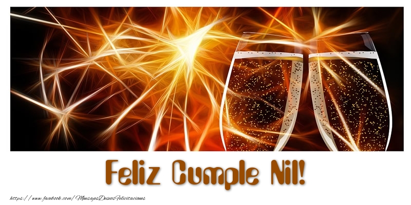 Felicitaciones de cumpleaños - Champán | Feliz Cumple Nil!