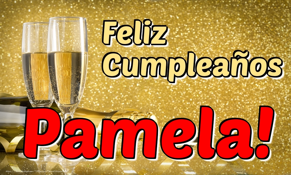 Felicitaciones de cumpleaños - Feliz Cumpleaños Pamela!