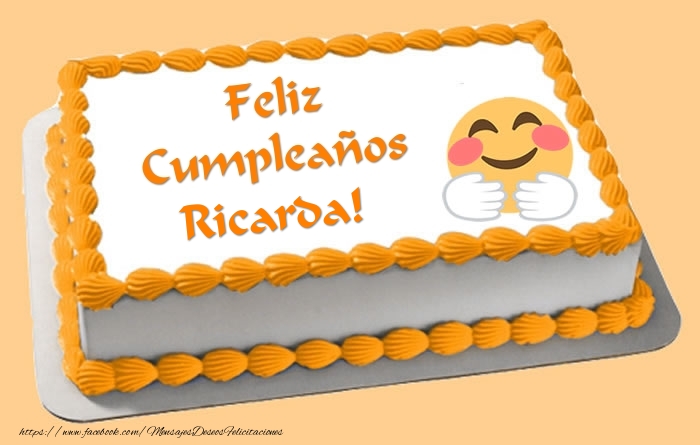 Felicitaciones de cumpleaños - Tarta Feliz Cumpleaños Ricarda!