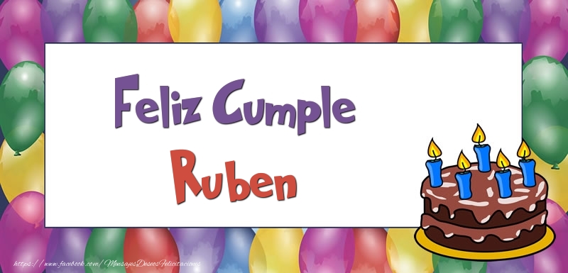 Felicitaciones de cumpleaños - Feliz Cumple Ruben