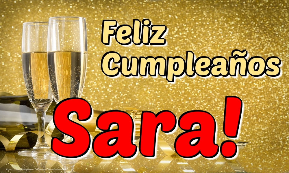 Felicitaciones de cumpleaños - Feliz Cumpleaños Sara!