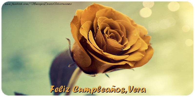 Felicitaciones de cumpleaños - Feliz Cumpleaños, Vera