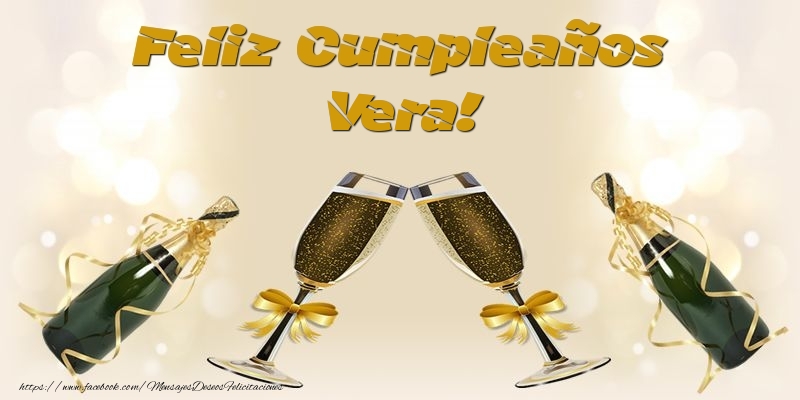 Felicitaciones de cumpleaños - Feliz Cumpleaños Vera!