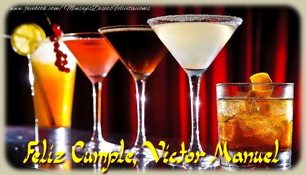 Felicitaciones de cumpleaños - Champán | Feliz Cumple, Victor Manuel