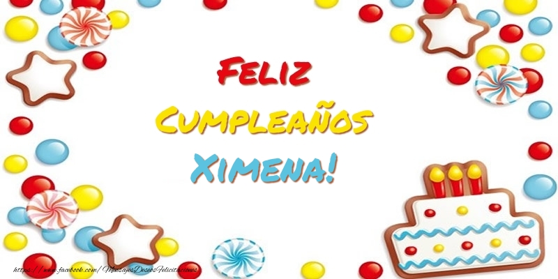 Felicitaciones de cumpleaños - Cumpleaños Ximena