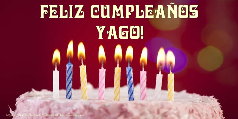 Felicitaciones de cumpleaños - Tarta - Feliz Cumpleaños, Yago!