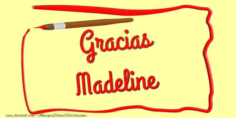 Felicitaciones de gracias - Mensajes | Gracias Madeline