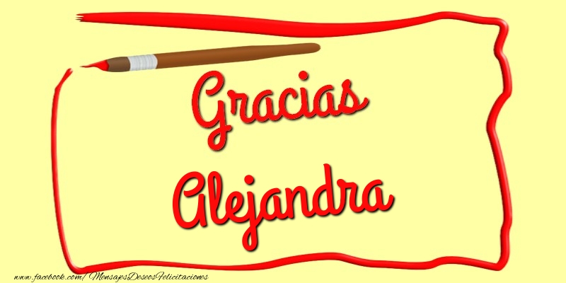 Felicitaciones de gracias - Mensajes | Gracias Alejandra