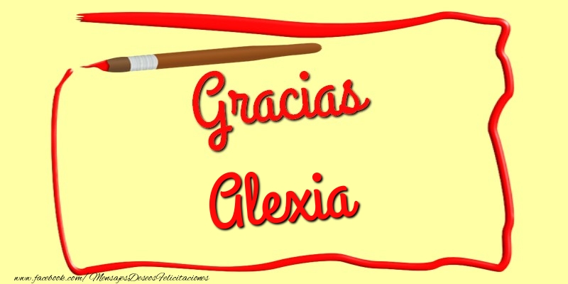 Felicitaciones de gracias - Mensajes | Gracias Alexia