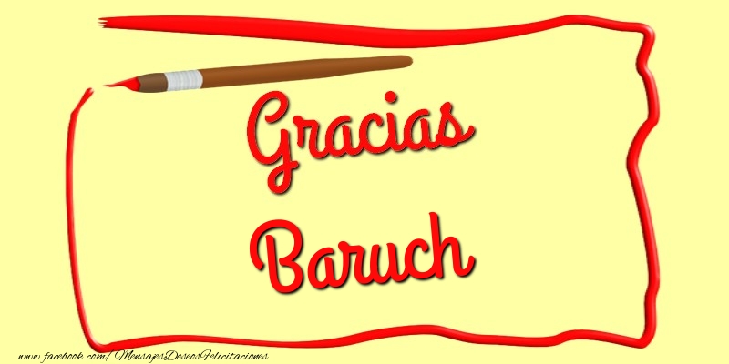 Felicitaciones de gracias - Gracias Baruch